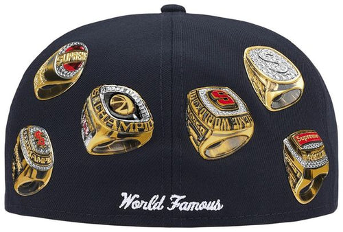 2026 Supreme Rings Box Logo New Era 'Navy' Hat